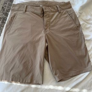 Lululemon Commission Shorts - Khaki - 38 waist